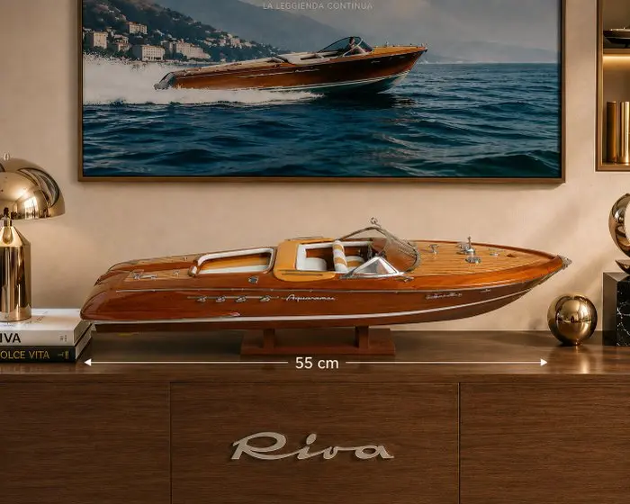 Magnifique Riva Aquarama 53 cm modelisme bois maquette...