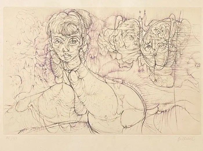 Hans Bellmer (1902-1975) - Three Figures (Trois Figures)