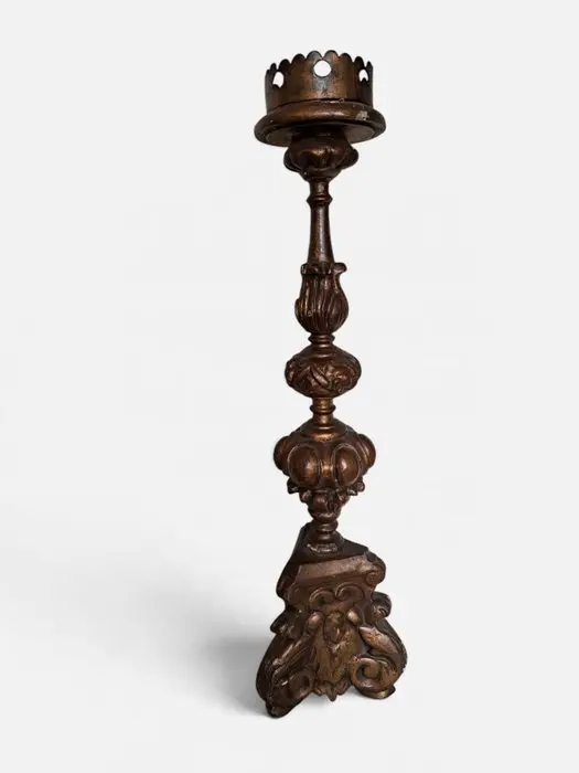 Candleholder 18th century - Walnut - Staander/Baroque