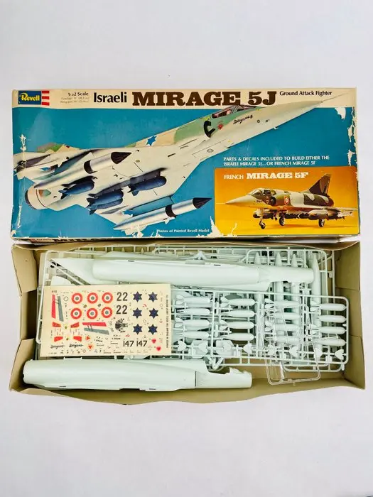 Revell, Heller 1:32 - Model kit (6) - Israeli Mirage 5J...
