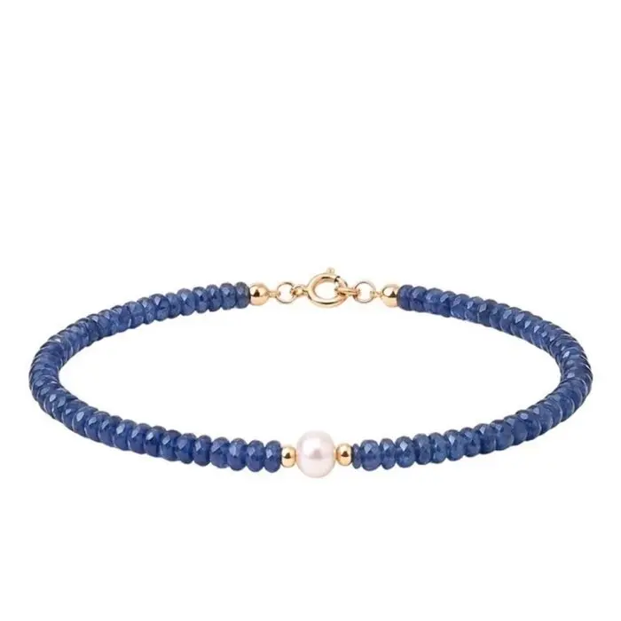 No reserve price - Bracelet - 18 kt. Yellow gold - 23.50ct. tw. - Pearl