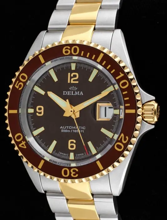 Delma - 'Santiago Bicolor' - Swiss Automatic Diver's 500M...