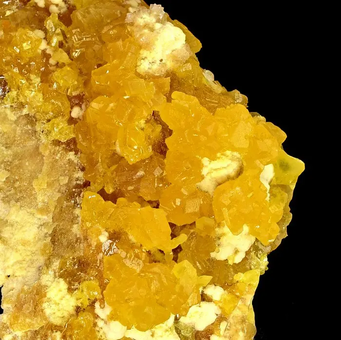 High quality canary yellow native sulphur from Poland...