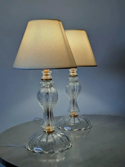 Artelight - Lamp (2) - Crystal - glass - Brass...