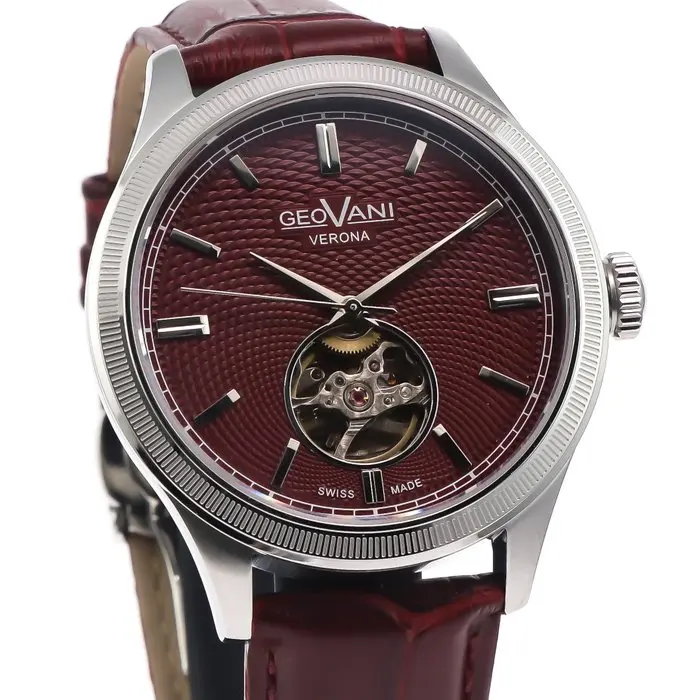 GEOVANI - Verona Open-Heart Swiss Automatic Watch...