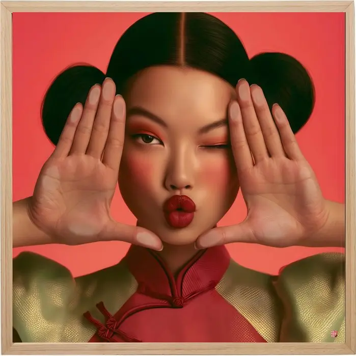 Max Modolo - Behind the glass n°1 - 72x72 cm