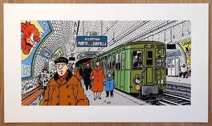 Tardi, Jacques - 1 Pigment Print - Nestor Burma - 9ème...