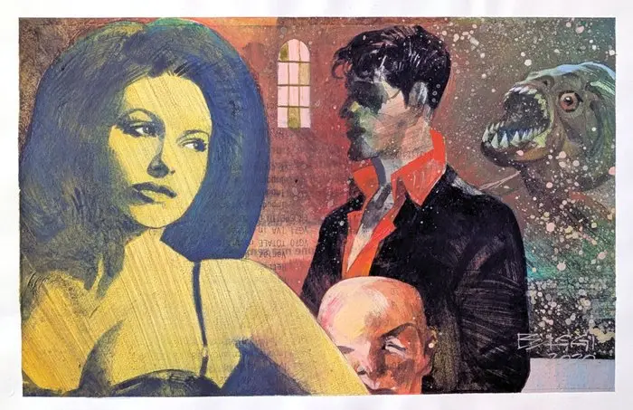 Baggi, Alessandro - 1 Original colour drawing - Dylan Dog
