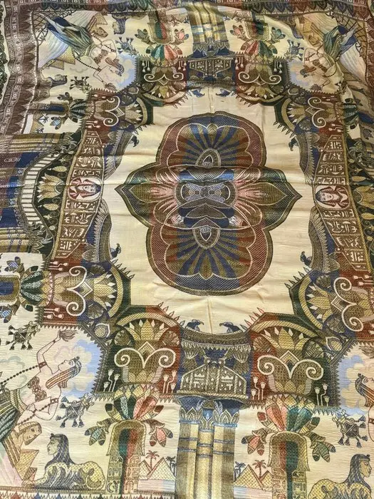 Maxi tapestry bedspread in 100% silk - vintage - Egypt...