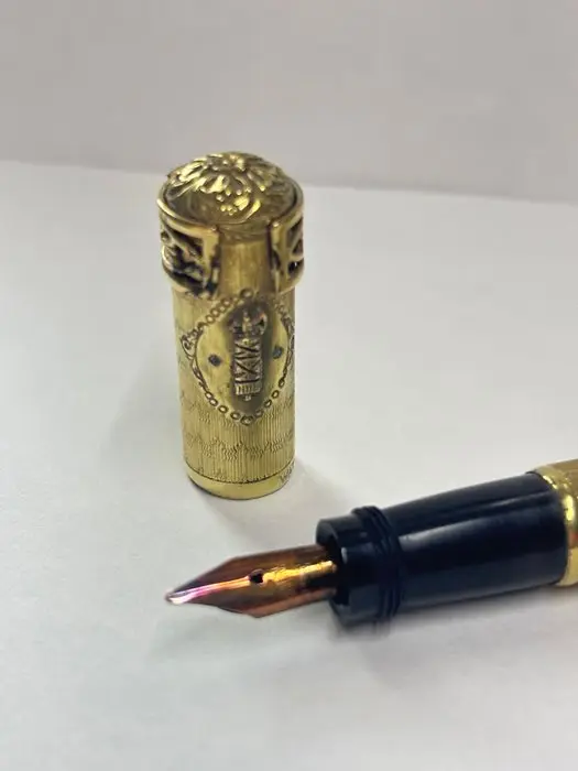 Waterman - 42 Safety con rivestimento laminato oro - Fountain pen