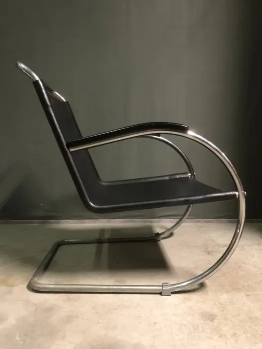 E.M.S. Overschie. - Fauteuil - Chrome, Leather, Steel - Bas Van Pelt