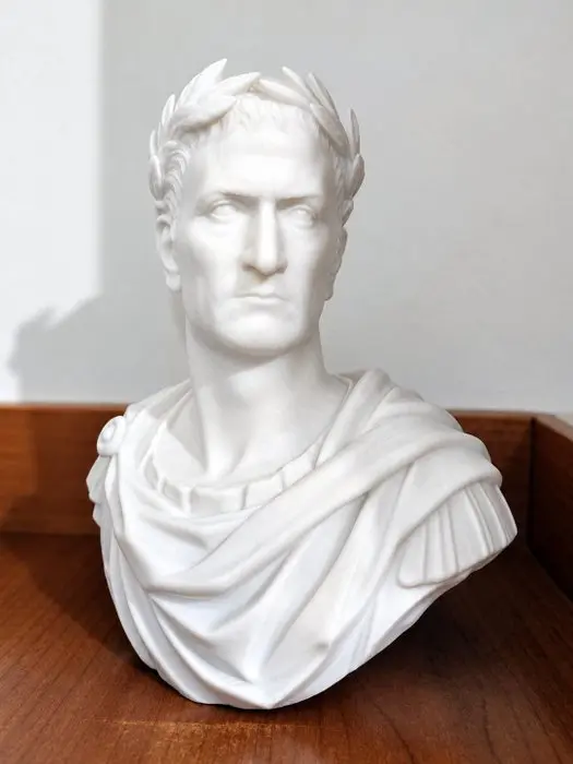 Bust, Busto, Giulio Gaio Cesare collezione storica Bianco - 200 mm - PETG