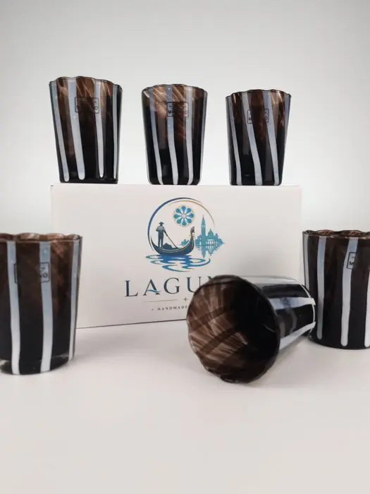 LAGUNA - Drinking service (6) - Murano glass - 6 GOTI RIGADIN