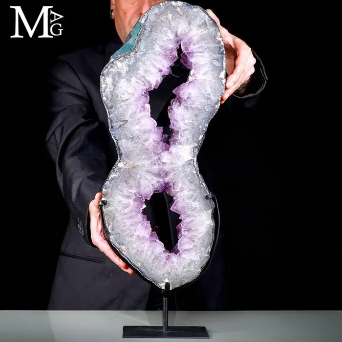 Massive Brazilian Amethyst Geode Slice - Really...