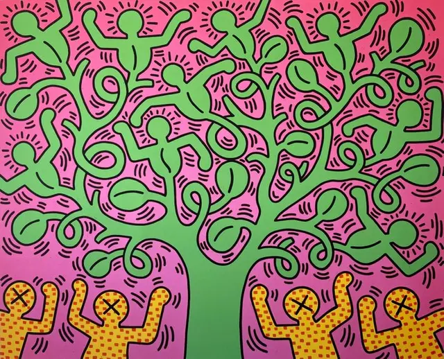Keith Haring - Untitled (Tree of Life) - Offset...