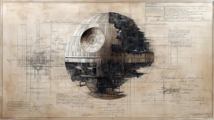 Artxlife - Death Star Leonardo Study Drawings [XXL]