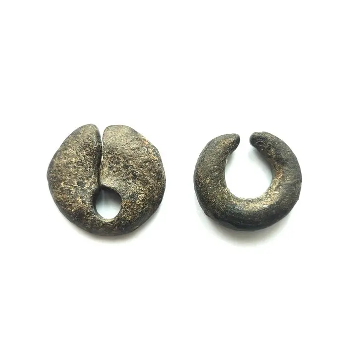 Dong Son Bronze Earring / Hair Ring Beads - 34 mm (No reserve price)