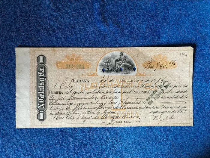 Spain. 1 Peseta 1914