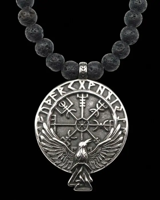 Ravens of Odin in Lava Stone