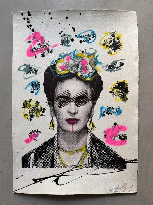 Maxo Renella - Frida Kahlo (handfinished unique 1/1)