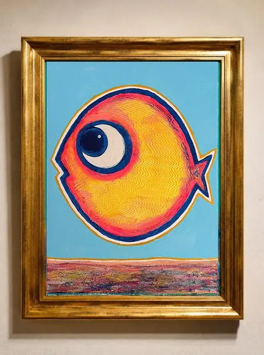 Denis Kuvayev (1971) - Goldfish on golden bottom - No Reserve
