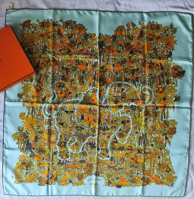 Hermès - LÉGENDE MOGHOLE by Karen Petrossian. Neuf - Foulard
