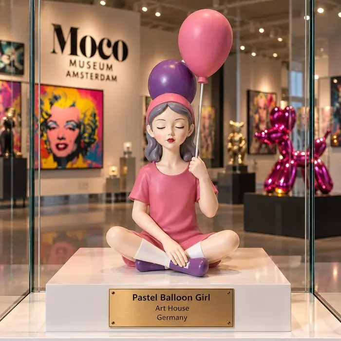 Dimoria Pastel Girls - Figurine - gesigneerd-EMIR O ge-inspireerd door Banksy