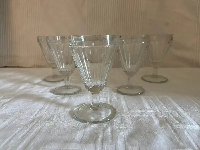 Baccarat - Champagne glass (5) - caton - Crystal - crystal wine glasses