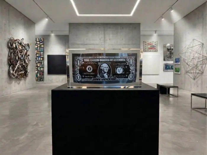 Karl Lagasse - NEW Sculpture *One dollar Black Inclusion*