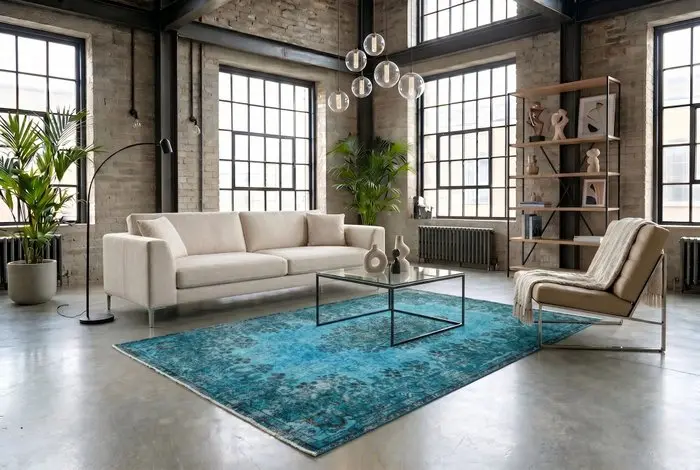 Blue vintage - Rug - 275 cm - 170 cm - √ handmade √ certificate