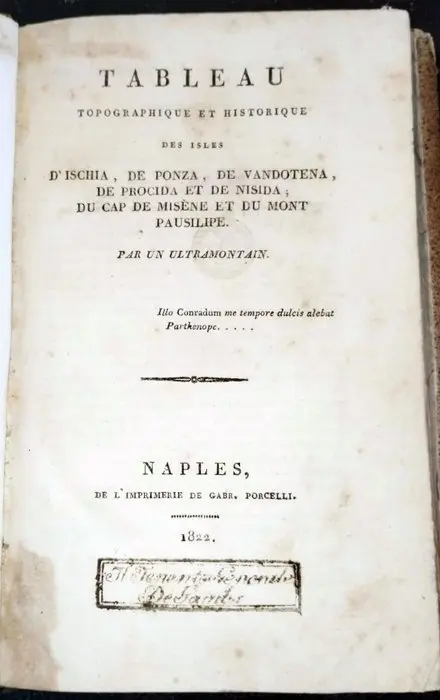 (Haller, Conrad) - Tableau topographique et historique des isles d'Ischia