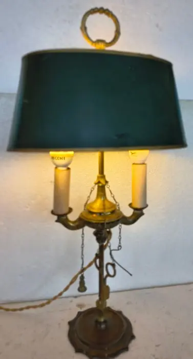 Lamp - Gilt brass - Bouillotte lamp
