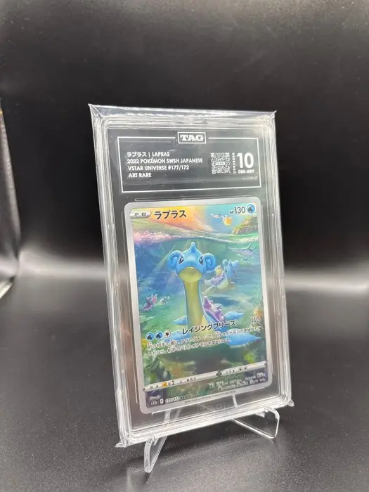 Pokémon - 1 Graded card - Lapras 177 Vstar Universe Full art - TAG 10