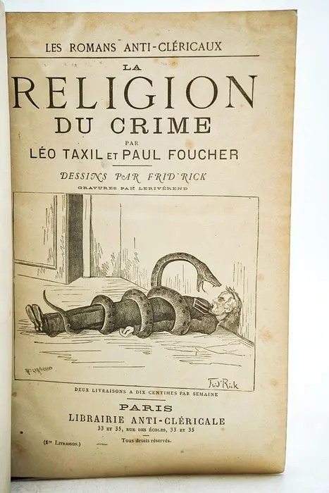 Léo Taxil et Paul Foucher / Frid'rick & Lerivérend - La Religion du