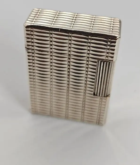 S.T. Dupont - Ligne 1 BS Small - Horizontal Lines - Lighter - Silver Plated