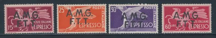 Triest - Zone A - Express stamps overprinted on two lines