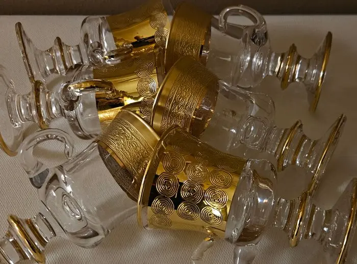 ISMIE LUX - Drinking service (6) - Murano jewelry...