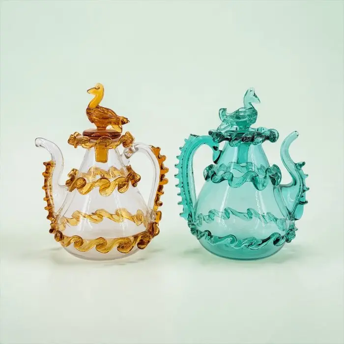 Decorative ornament (2) - Birds - Italy - Modernist Olive Oil Cruets