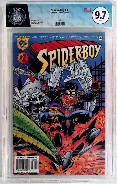 Spider-Boy #1 - EGC 9.7 - 1 Graded comic - First edition - 1996