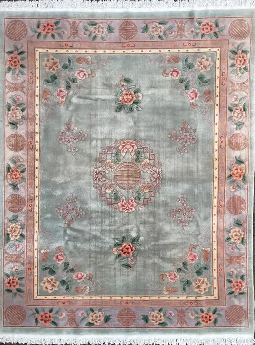 China Aubusson - Cleaned - hand-knotted - wool - Carpet - 312 cm - 240 cm