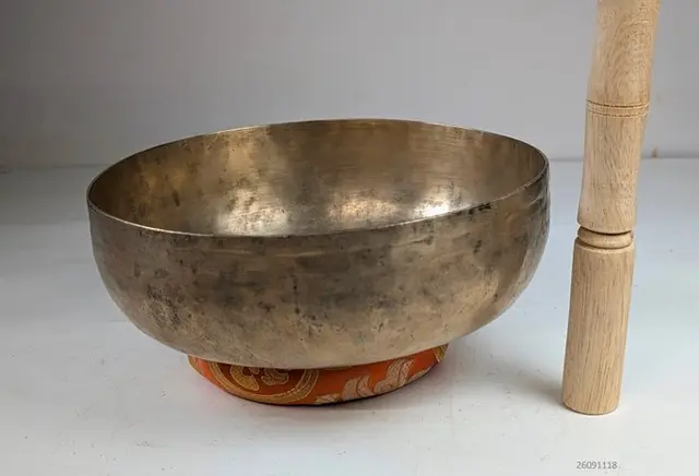 Antique Singing bowl - 8 metals - 1960-1970 - handmade