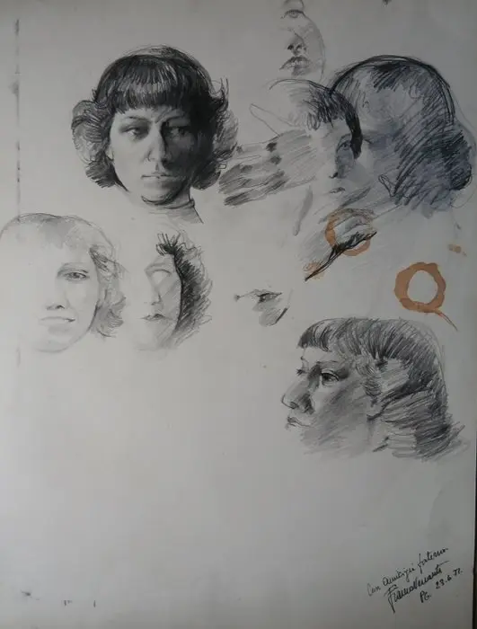 Franco Venanti (1930-2023) - Studio di figure