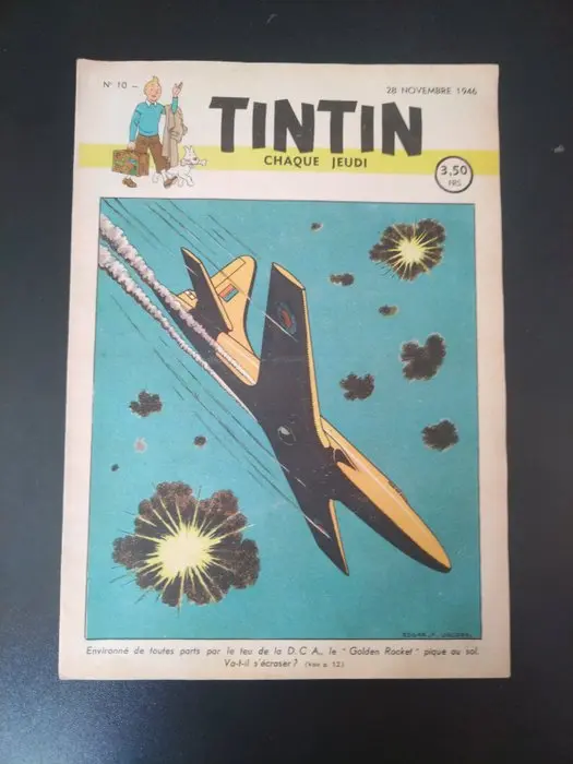 Tintin (magazine) N°10 - Couverture de Jacobs - 1...