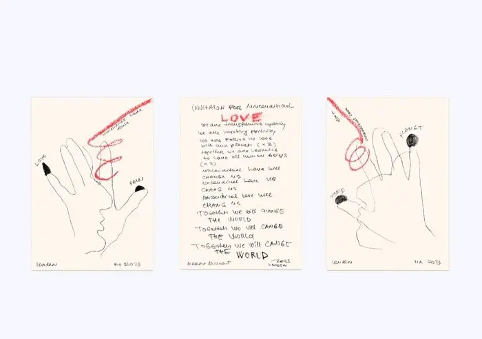 Marina Abramović (1946) - Unconditional Love Triptych