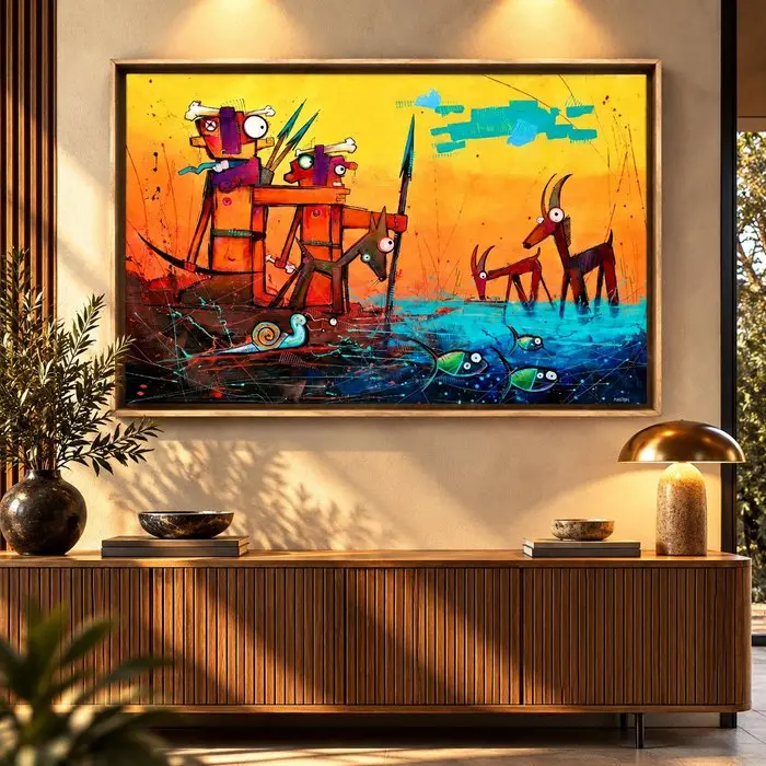 Freeon (O. Alarcón) - “The Paleohunters Go Hunting” #22 XL No reserve