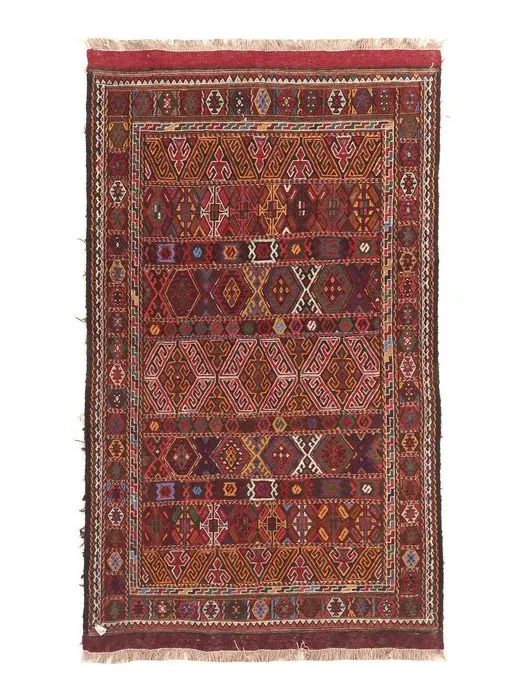 Old Afghan needlework Kilim - Carpet - 185 cm - 112 cm