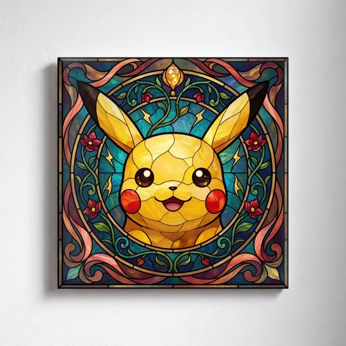 Kleury.art - [Ceramic Tile Art] "The Golden Spark of Kanto” by Kleury.art (1/5)