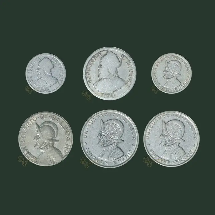 Panama. 5 & 10 Centésimos 1904