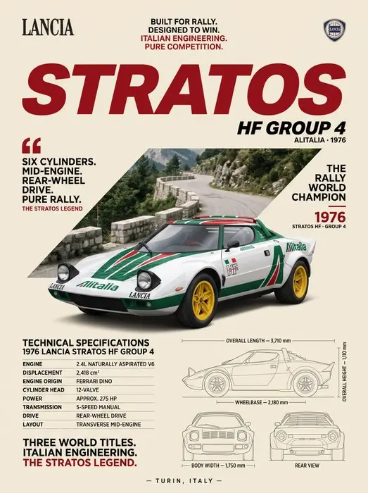 Shmidt.Art - Lancia - Lancia Stratos HF Group 4 - 1970s