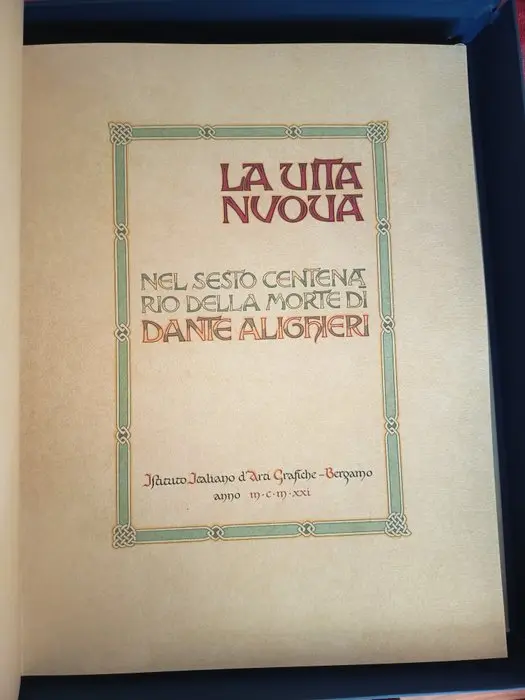 Dante Alighieri; Vittorio Grassi - La Vita Nuova - 1921-2003